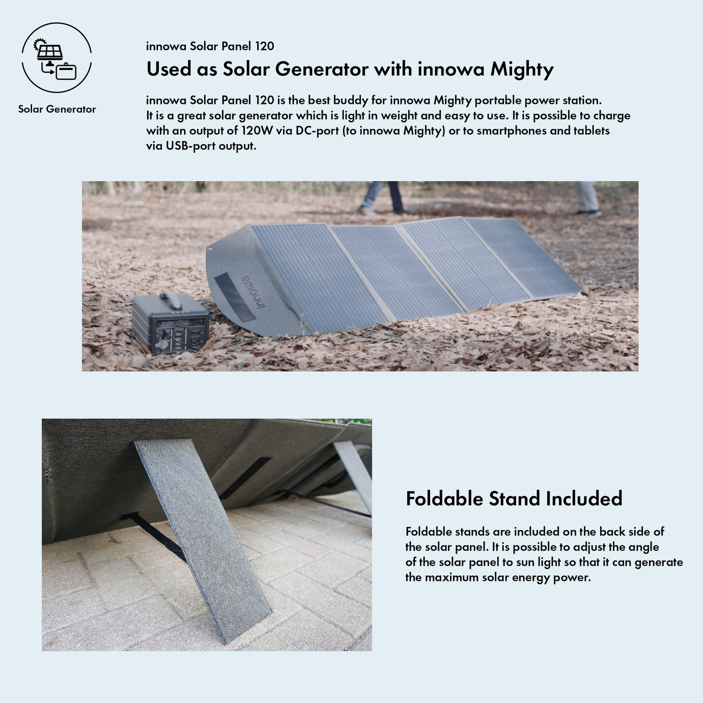 Mighty 1000 + Solar Panel 120