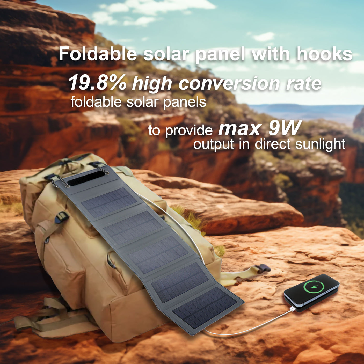 innowa 2-in-1 Solar Power Bank Wireless Charging set