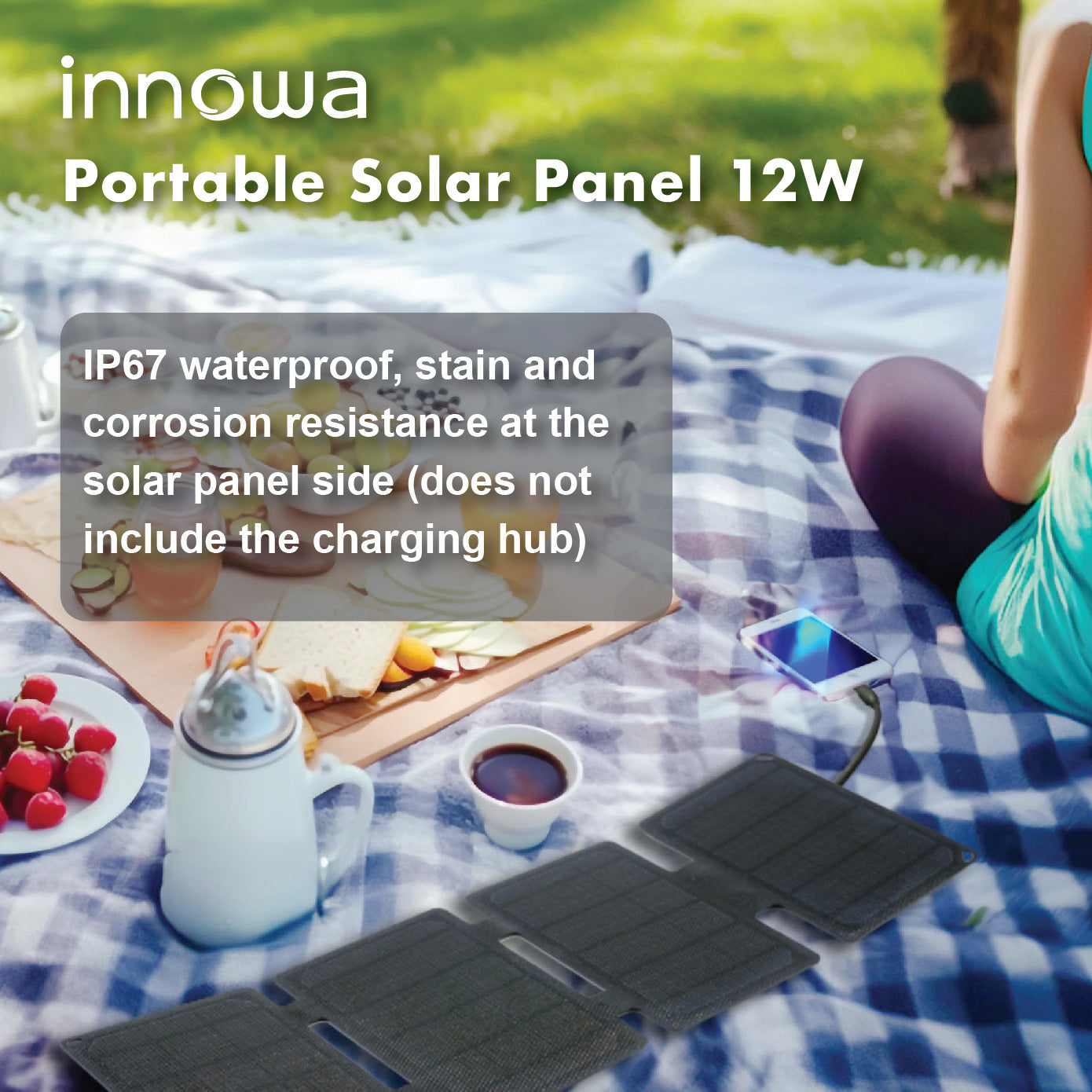 innowa Portable Solar Charger 12W