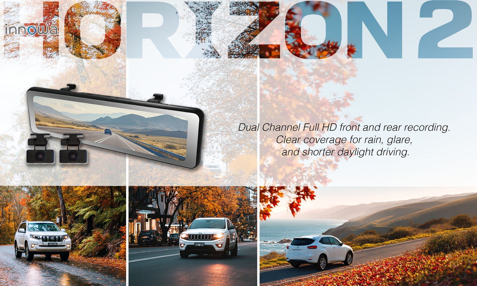 innowa HORIZON 2 Mirror Dash Cam: A Smarter Way to Drive Safer