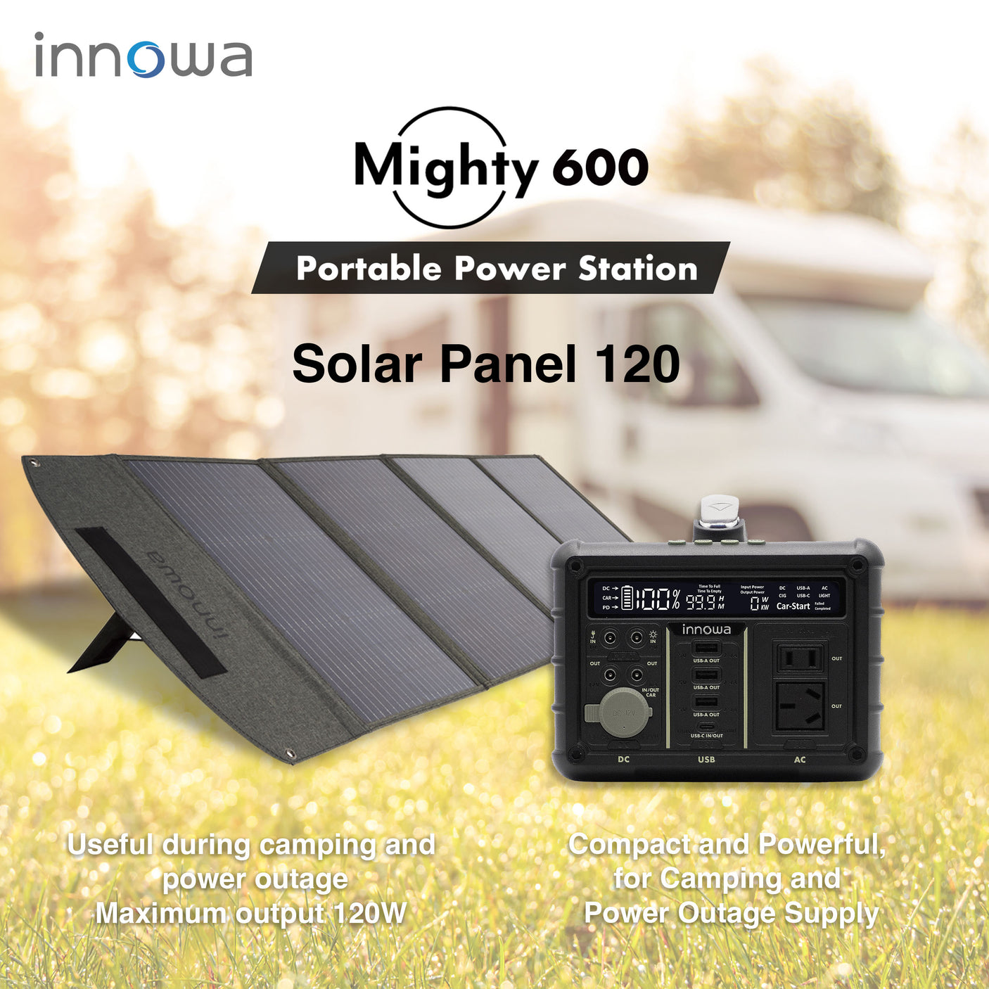 Mighty 600 + Solar Panel 120